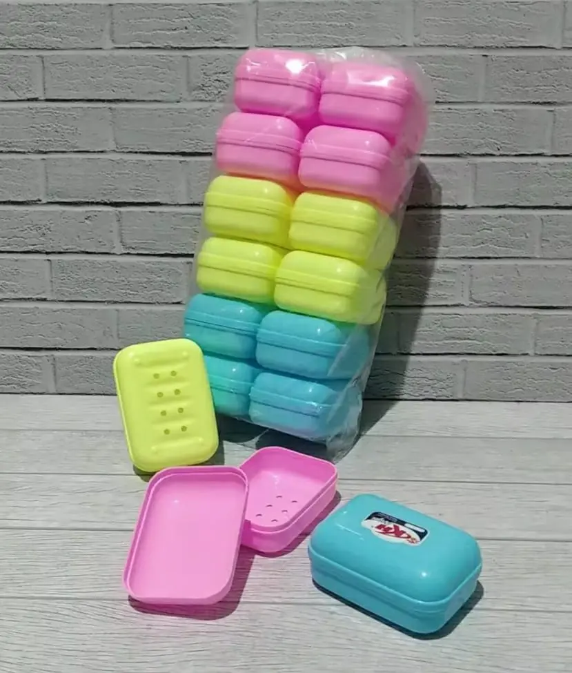 PROMO GILA 12 Pcs MURAH..!! Tempat Sabun Mandi Kualitas Premium - Kotak Penyimpanan Warna Cerah Anti Slip