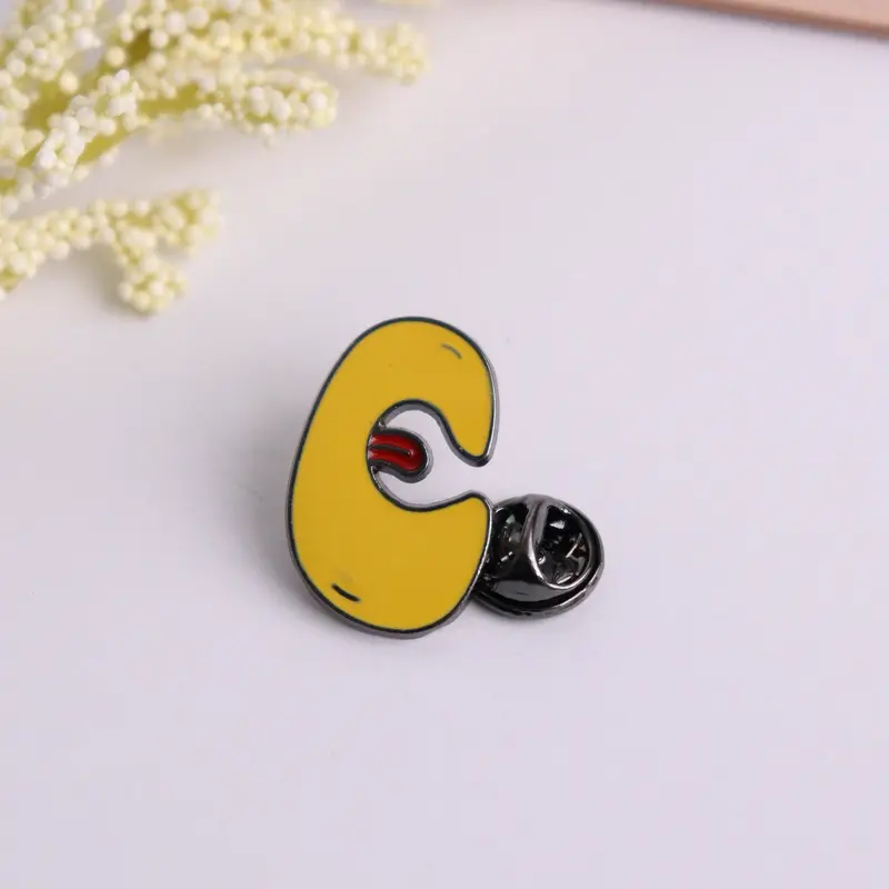 Aksesoris Mini Bross Pin Topi Baju Hijab Abjad ABC Kupunyatopiii 6