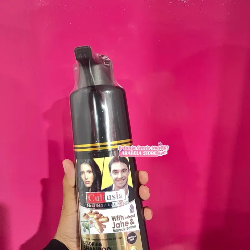 [PROMO] READY STOCK CULTUSIA SHAMPO BLACK & BROWN DENGAN ZAITUN DAN EKSTRAK JAHE 160 ML ORIGINAL BPOM 6