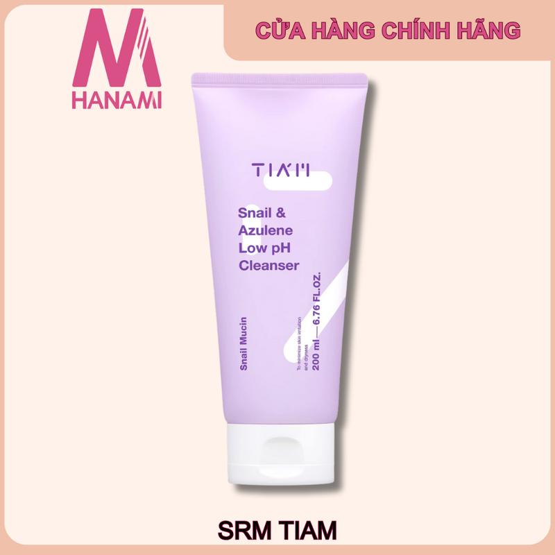  FS {KOL} Sữa rửa mặt Tiam Snail Cho Da Dầu Mụn 200ml - Dịch ốc sên và hoa cúc 