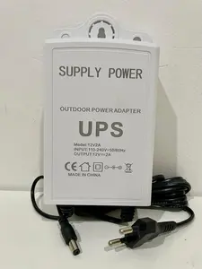 UPS Mini DC 12V 2A Adaptor Power Supply Backup CCTV Router Modem Alarm Baterai Internal DC 12 Volt