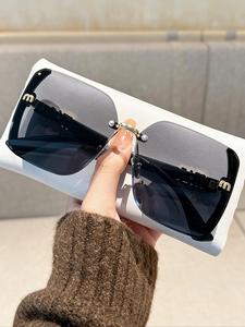 Lentes de moda unisex de marco grande 2026, diseño retro para uso diario, fotografía, viajes, playa, todas las estaciones