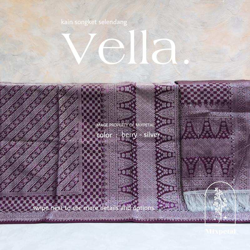 KAIN SONGKET SELENDANG VELLA 4