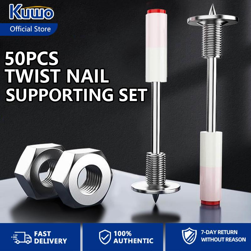 Twist Nail 50PCS With Matching Nut Mini Nail Gun Threaded Integrated ...