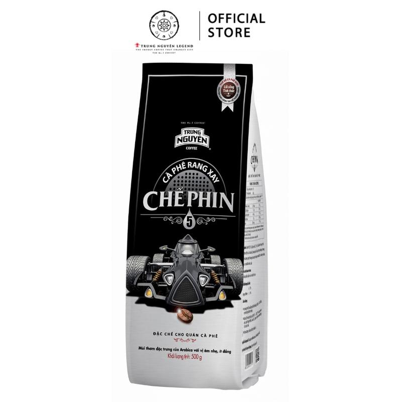 Trung Nguyên Legend Coffee Cà phê rang xay Chế phin 5 - Trung Nguyên Legend - Bịch 500gr Cafe Cafe cafeđen khôngđá