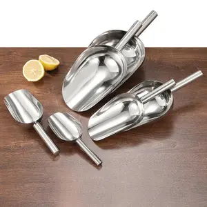 ABDI MALL- CANAMEK Sekop Es Measure Scoop Sweet Candy Buffet Stainless Steel 201 - CAN02