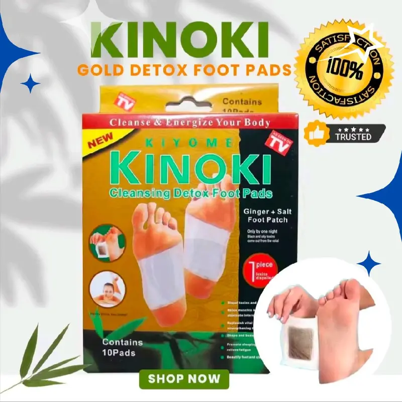 PROMO TERBATAS 1 Box Isi 10 Pcs - Kinoki Detox Kaki Import Asli / Kinoki Gold White Koyo Kaki Ampuh Hilangkan Racun Dalam Tubuh / Kinoki Koyo Untuk Asam Urat Patch 0