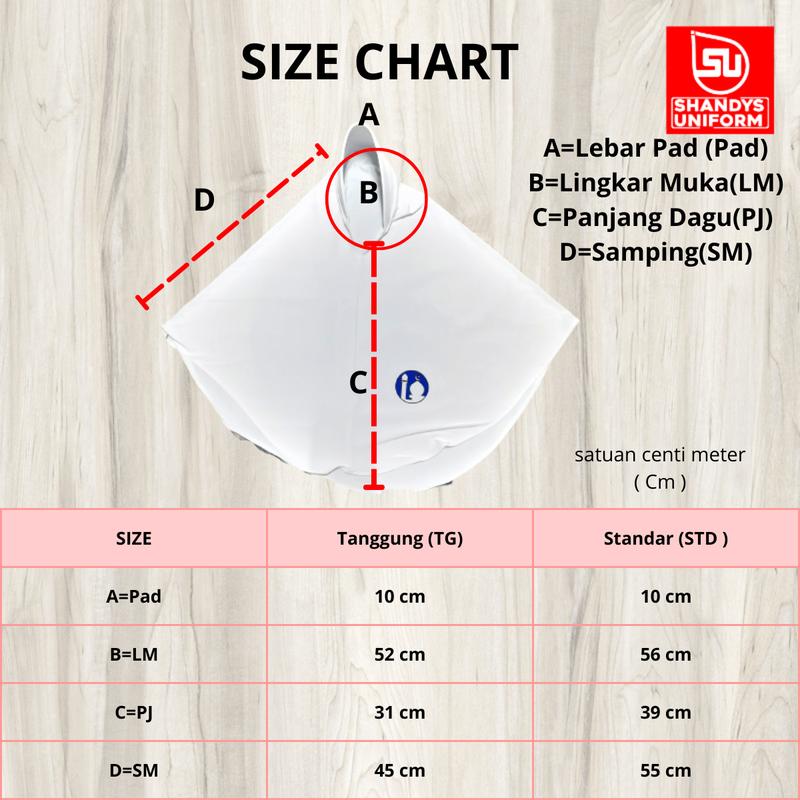 Shandys Uniform I Kerudung bergo Sekolah bahan spandek model oval warna putih Jilbab Muslim Anak Instan Katun Instan Katun 8