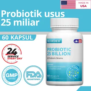 Suplemen Probiotik, Menjaga Pencernaan, Dukung Imunitas, 60 Kapsul