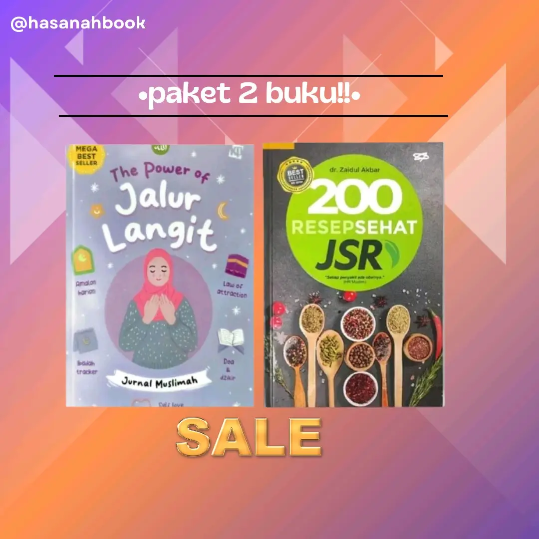 PAKET 2 Buku The Power Of Jalur Langit + Buku 200 Resep Sehat JSR by dr. Zaidul Akbar