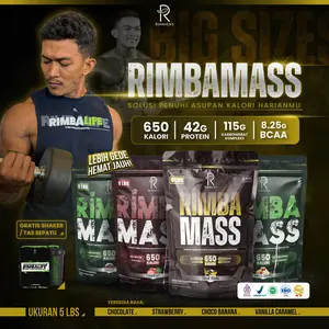 Rimbalife Rimbamass Rimba mass Halal Bpom 5 Lbs 2250gram