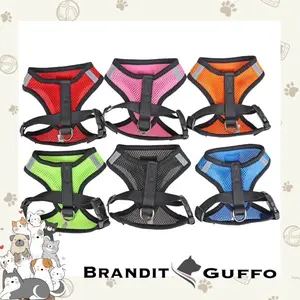 Harness rompi tali tuntun anjing kucing dog leash adjustable
