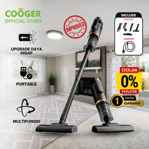 [OS COD] COOGER 5in1 Vacuum Cleaner Hitam Vakum Lantai Penyedot Debu Jet Black Penyedot Debu Pembersih Kasur Lantai