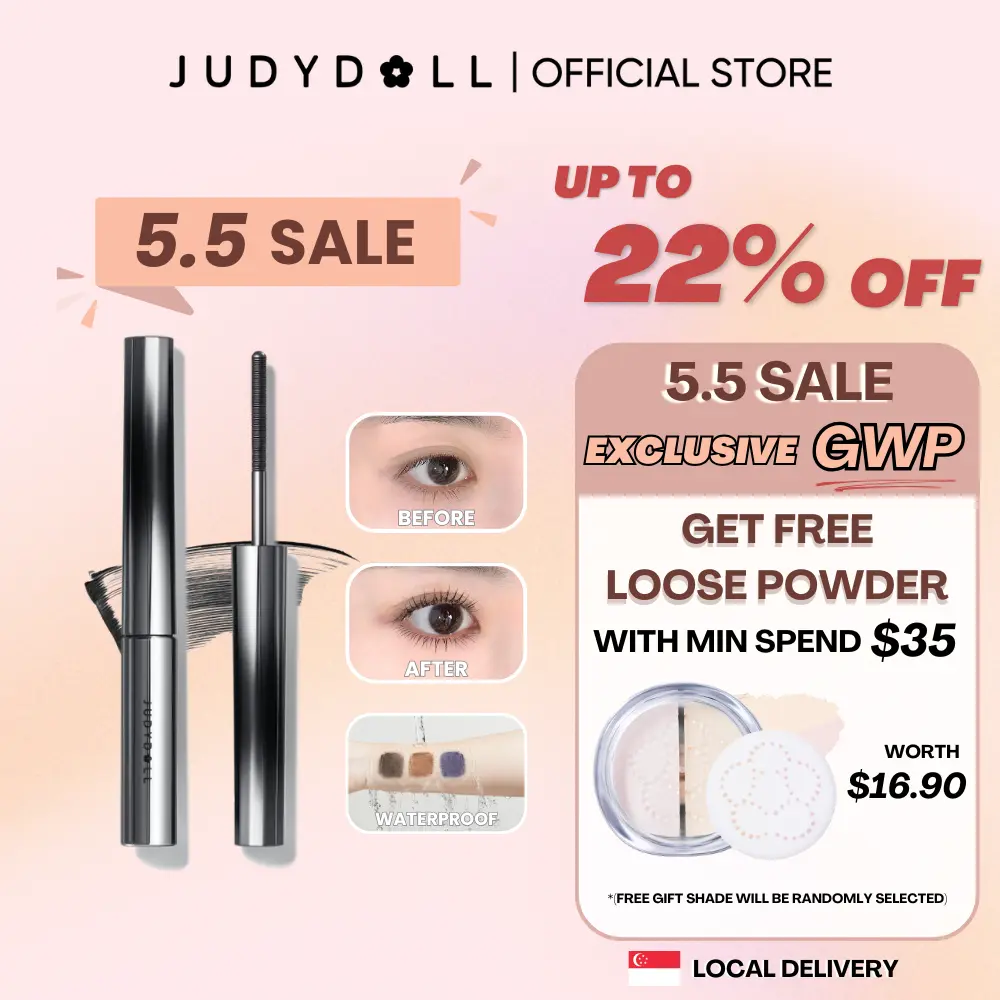 【5.5 SALE】(Local Delivery) JUDYDOLL IRON MASCARA 2G - Waterproof & Anti-Smudging TikTok Viral Mascara Makeup Cosmetic judy  doll clio mascara PrecisionCurling Waterproof tubing  mascara