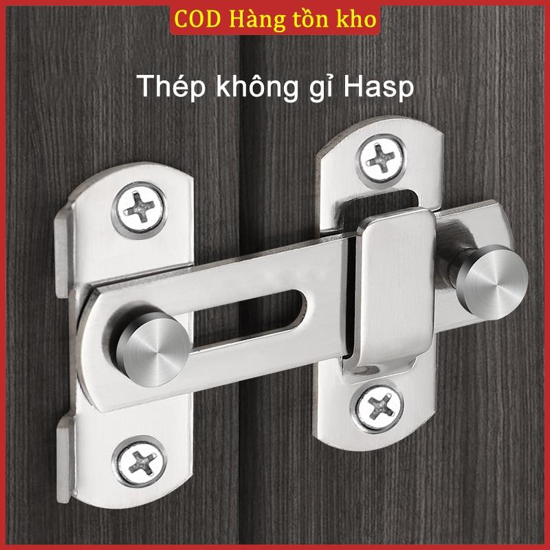  Chốt Khóa Cửa Inox Trắng Chốt Khoá Cửa Sổ Bằng Thép Không Gỉ Dạng Trượt Mới 