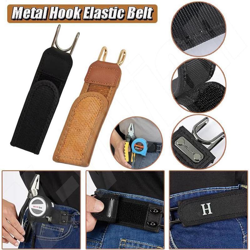 Thắt Lưng Vải Chun Co Giãn Chữ H Phong Cách Hàn Quốc Không Mặt Khóa Cho Quần Âu Jean