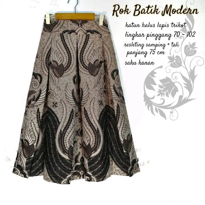 ROK BATIK PREMIUM 7/8 LAPIS TRIKOT-ROK MODERN 5