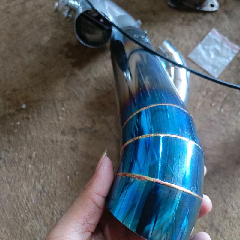 KNALPOT 2 SUARA ( 2 Mode standar dan cumi - cumi ) knalpot mobil l300 carry pickup Traga panther Triton Hiline hilux mobil bensin dll 7