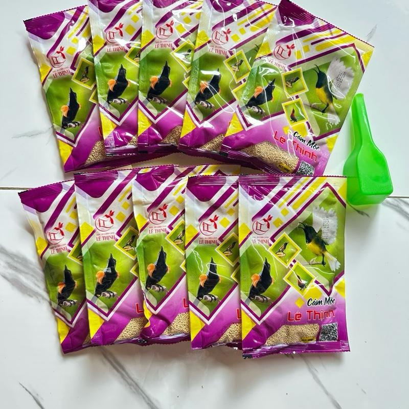   Mẫu mới-100gr  Cám Mộc   10 gói   lê thịnh cám cho chim hút mật 