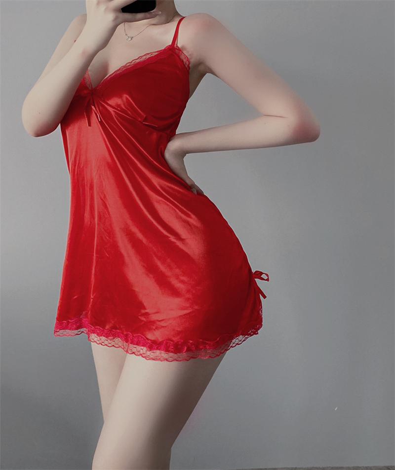 Product Introduction of Cc's secret Nightgown for women summer sexy new lace disposable tearable suspender nightgown summer pajamas 24