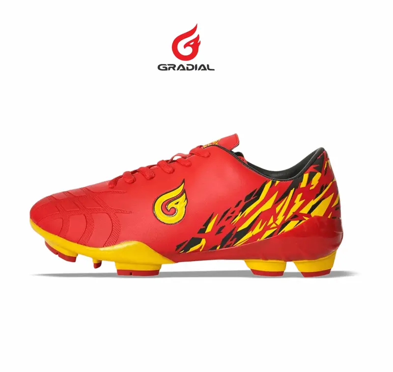 Sepatu Sepak Pria Bola Vinicius Gradial Soccer Merah Original Lokal Boots 0