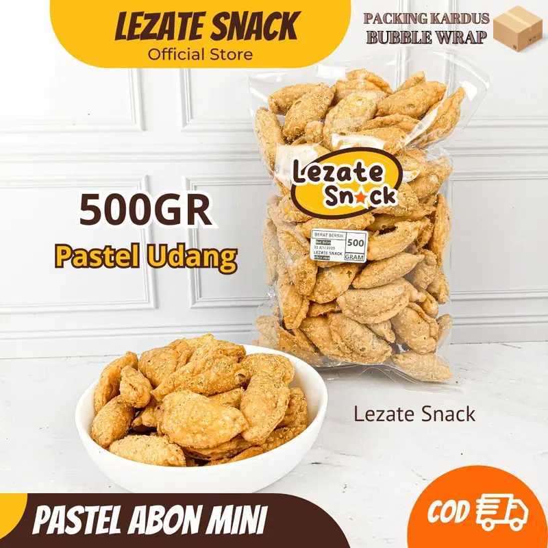 Pastel Abon Mini 1KG Kiloan Rasa Gurih Renyah Enak Murah / Pastel Kering Isi Abon Udang Premium / Pastel Kering Abon Sapi Kiloan Murah Sumpia Kiloan 7