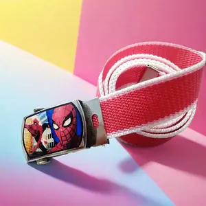 Gesper Fashion Anak Ikat Pinggang Anak Cowok Cewek Motif Kartun Spiderman Sabuk Warna Kekinian