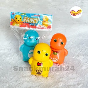 Mainan Mandi Anak semprot air bentuk karakter lucu water bath toys Dino Kecil