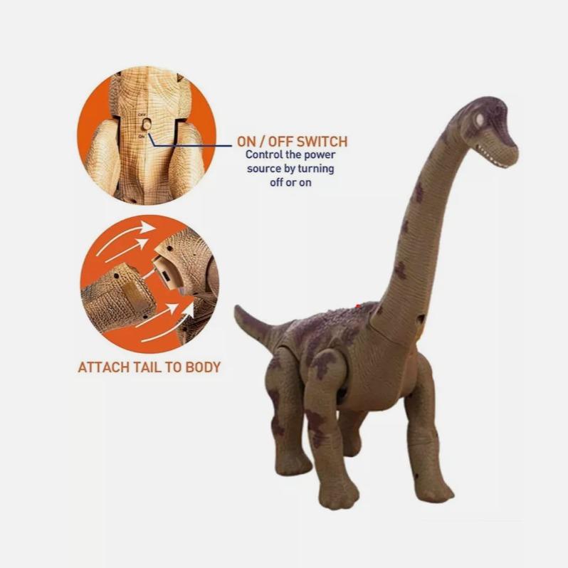 Mainan Anak Dino Brachiosaurus Egg Walk - Mainan Dinosaur World Toys Berjalan & Bertelur 0
