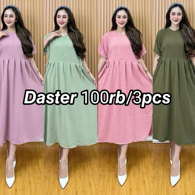 Paket usaha 100ribu 3pcs daster chibi crinkle airflow murah daster busui jumbo daster kekinian daster viral Dewasa 0
