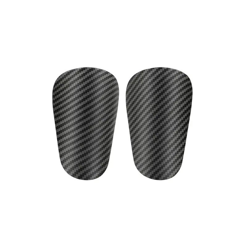 Mini Soccer Shin Guards -Ultra lightweight carbon fiber imitation Shin Pads with Portable Carrying Case for Men, Women, Youths