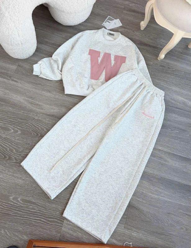   Nini Kids Sét áo kèm quần nỉ cho bé Gái chất nỉ mềm đủ size 10-40kg  Nỉ W  