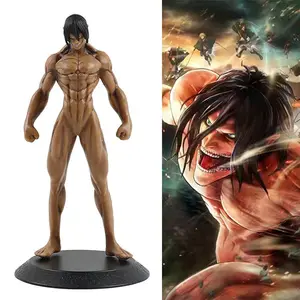 Action Figure Attack On Titan Eren 15.5Cm Action Figur Topper Cake Mainan Pajangan Hiasan Miniatur