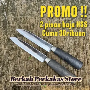 2 pcs pisau baja HSS asli pande peralatan kitchenware