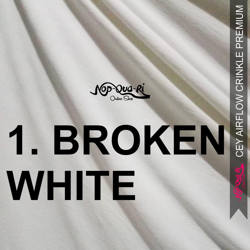 Kain Rayon Crinkle Premium Polos - Per 0,5m Panjang bahan gamis adem jatuh 2