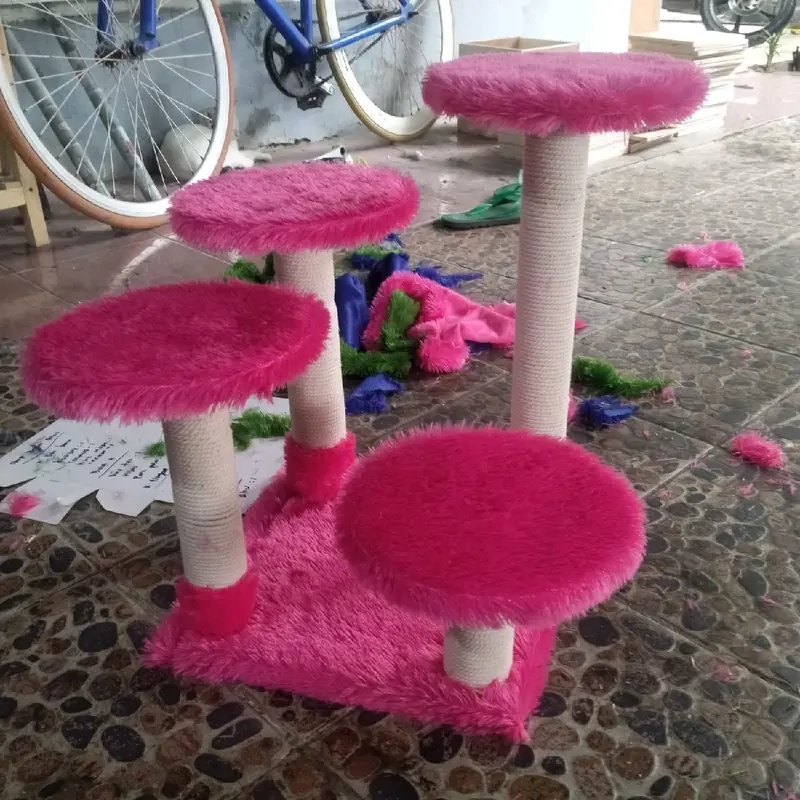 CONDO KUCING - MAINAN KUCING KITTEN MELONCAT DAN MEMANJAT -CAT CONDO kasur 2
