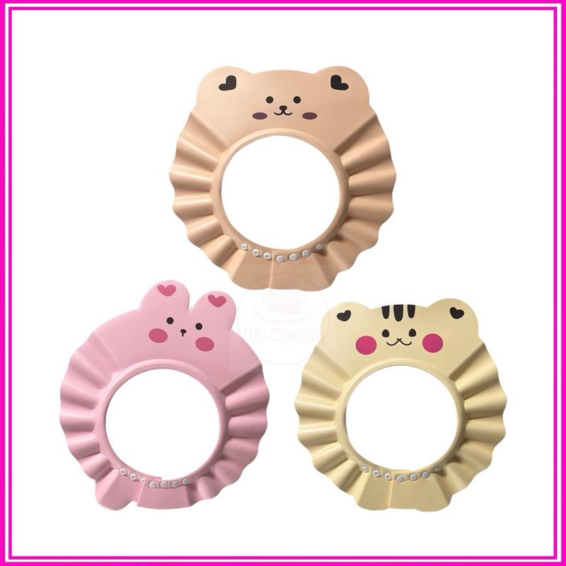  Mũ gội đầu cho bé mũ tắm chắn nước có thể điều chỉnh vòng đầu cho bé từ 0-6 tuổi 