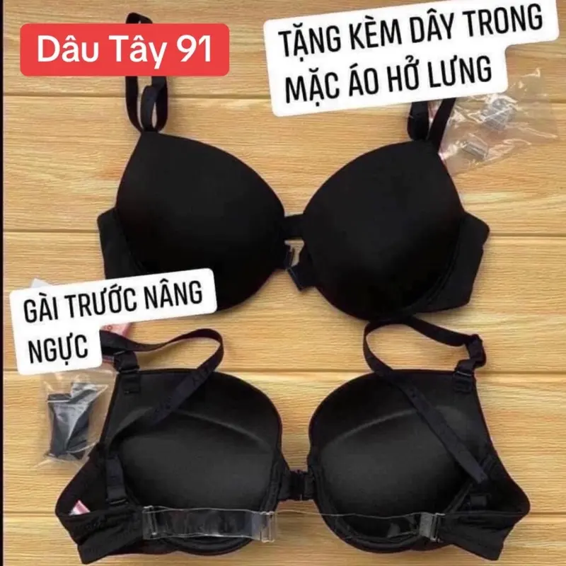 Áo 001 cài trước,mút dày 5 phân