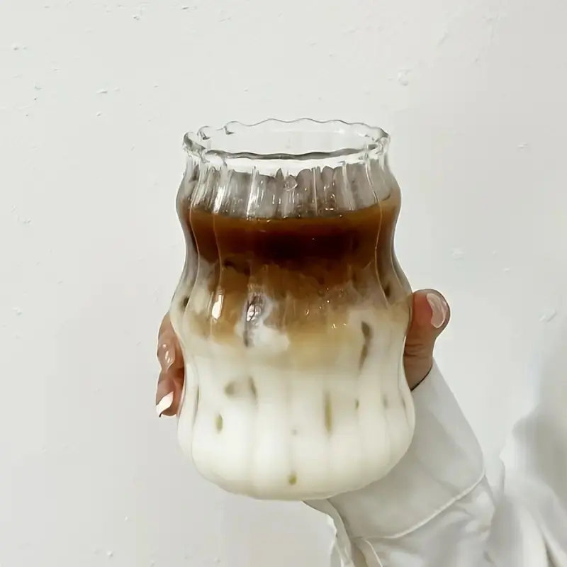 One Two Cups Gelas Kaca Borosilicate Aesthetic Coffee Glass - GK23 Peralatan Kopi Minuman 1