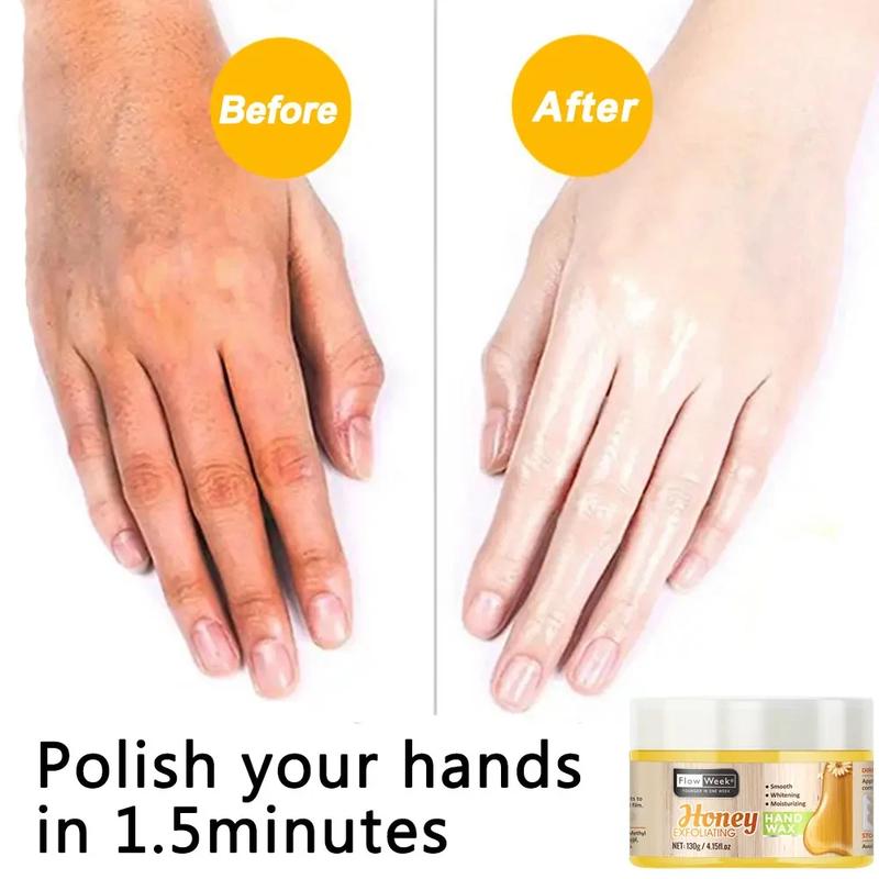 Product Introduction of Flow Week Exfoliating Hand Wax Smooths Softens Rejuvenates Dry Hands Deep Moisturizing Treatment for Silky Skin Moisture 1