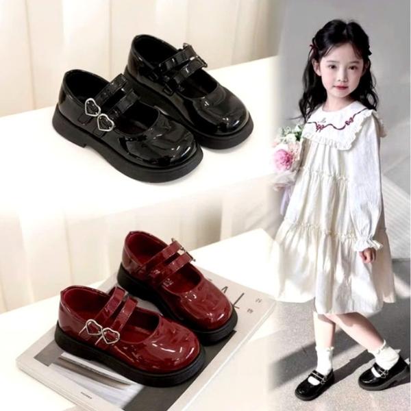  Giày Búp Bê Bé Gái Da Mềm Kiểu Dáng Vintage Thời Trang PC Hàn Quốc Cho Bé Từ 3 Đến 10 Tuổi Mã F352 