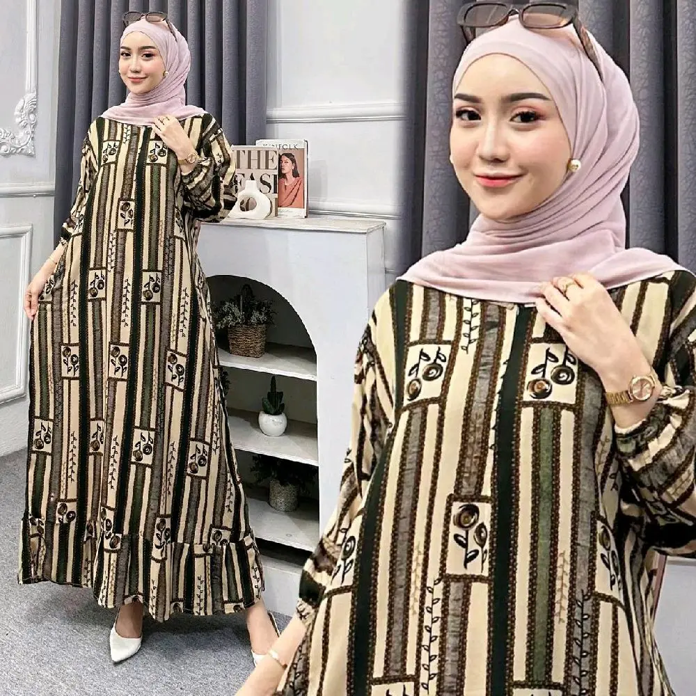 Sedress Gamis Rempel Eliana Resleting depan Tali Samping Rayon Premium Casual Wanita Motif Kekinian Sedress Gamis Rempel Eliana Resleting depan Tali Samping Rayon Premium Casual Wanita Motif Kekinian
