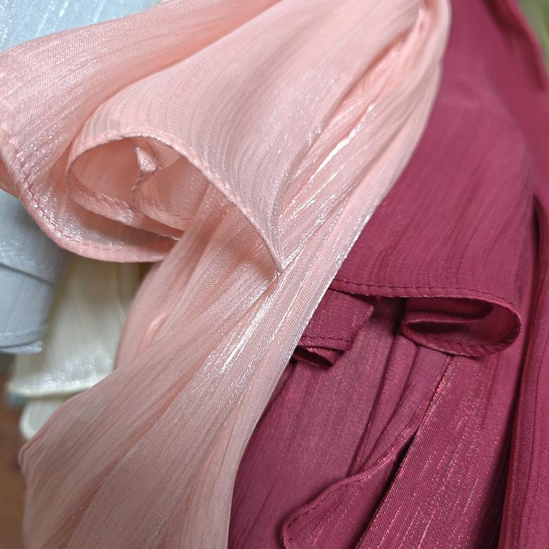 Product Introduction of Summer New Solid Color Soft and Shiny Silk Scarf Long Scarf Headscarf Shawl 25