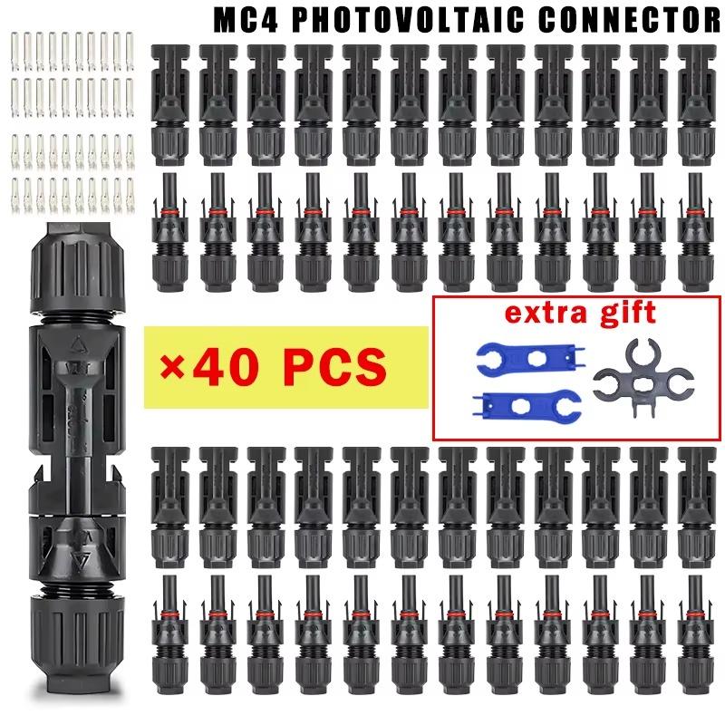 Product Introduction of 10/20/40/100/200/400Pcs Photovoltaic Solar Connector kit 1000V 30A connectors for solar panels PV/MC 2.5/4/6mm² 31