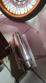 Product Review of knalpot racing creed exhaust original pnp vixion sonic satria fu Jupiter mx r15 cb 150r cbr 150r gsx 150 tiger verza byson megapro from r**_ 0