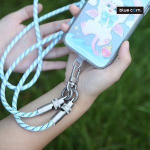 Bluecorn Original Nylon Type-C  Charging  Smartphone Shoulder Strap Adjustable Lanyard for iPhone 15 Charger Cellphone