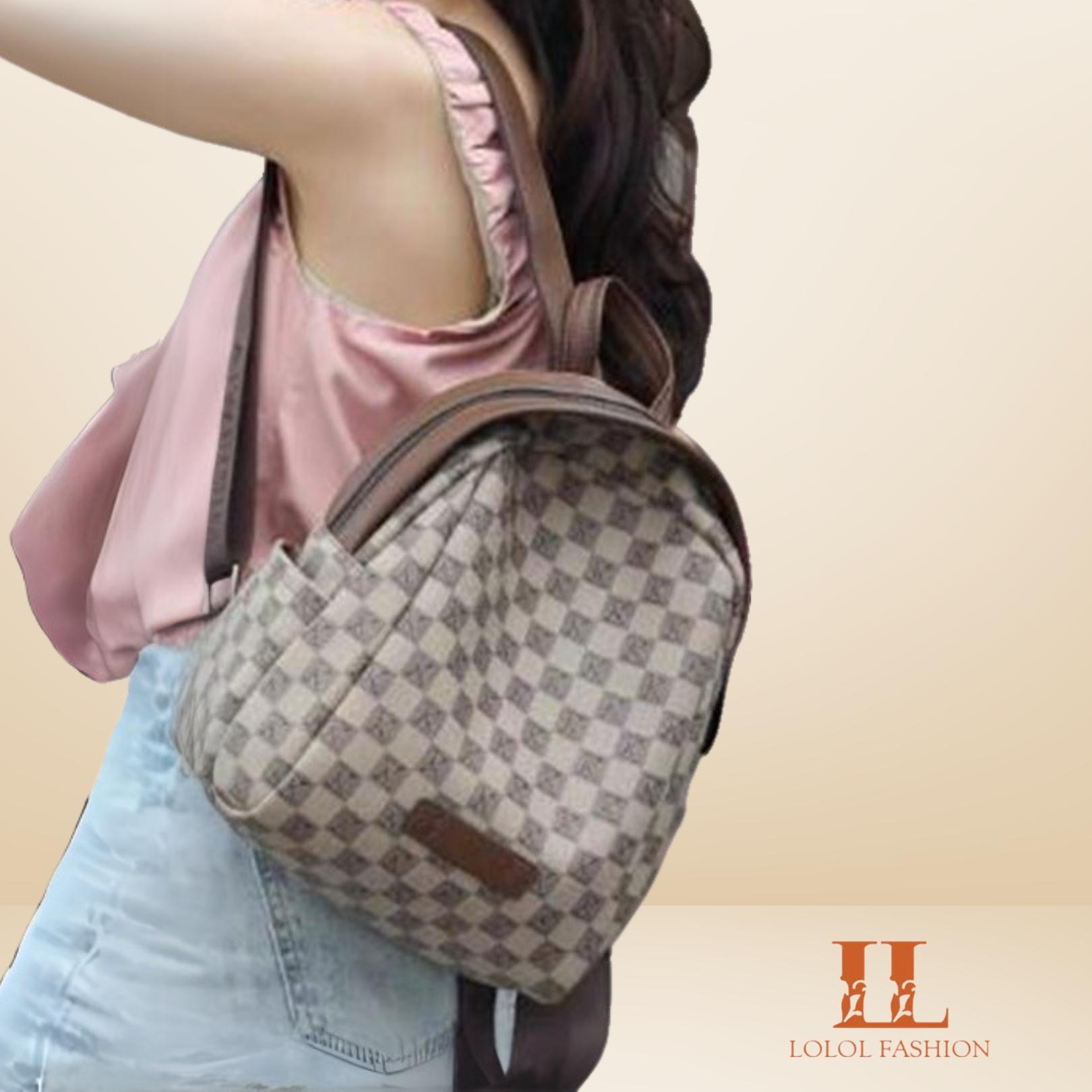 LOLOL Fashion Tas Wanita Tas Selempang  Tas Ransel  Tas Kulia Tas Sekolah  Tas ransel Terbaru 2024 -  A036-1 Backpack