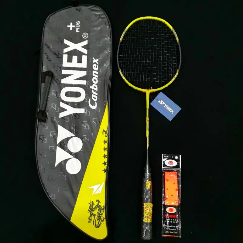 RAKET BADMINTON CARBONEX IMPORT  SNAR SUDAH TERPASANG FREE TAS DAN GRIP 3