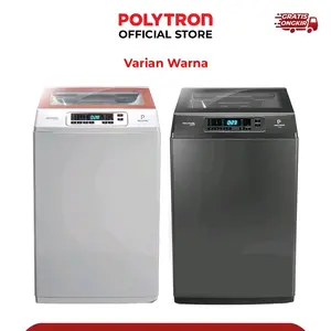 POLYTRON Mesin Cuci 1 Tabung Zeromatic Laguna Series Hijab 9 KG PAW 9028Y Dengan Fitur Otomatis Dan Efisien Varian Warna