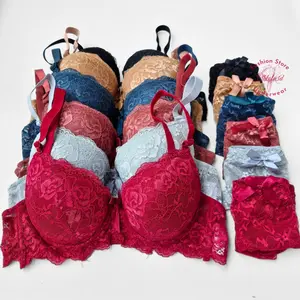 Set Bh Dan Celana Seksi Premium Busa Tebal  Setelan  Bra  Wanita Motif
